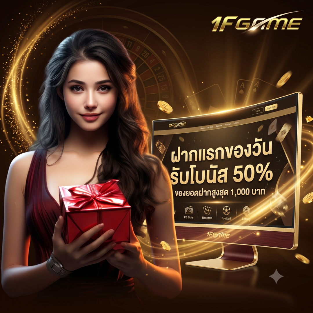 1fgame ฝากแรกของวันรับโบนัส 50% เพิ่มทุนเล่นให้คุ้มตั้งแต่บิลแรก