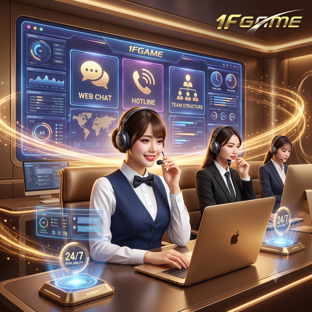 ติดต่อทีมงานได้ตลอด 24 ชม. 1fgame พร้อมให้บริการทุกช่วงเวลา