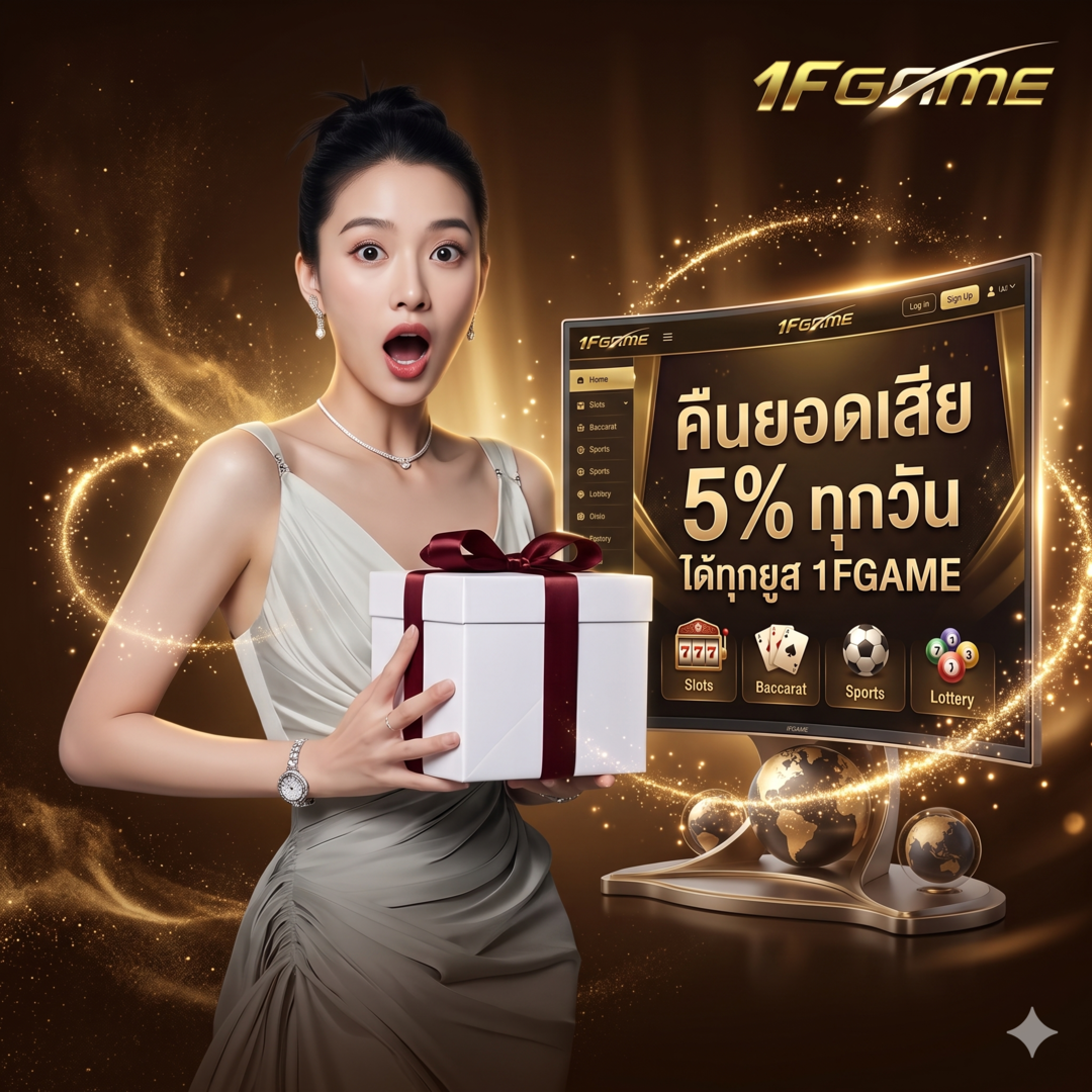 คืนยอดเสีย 5% ทุกวันได้ทุกยูส 1fgame