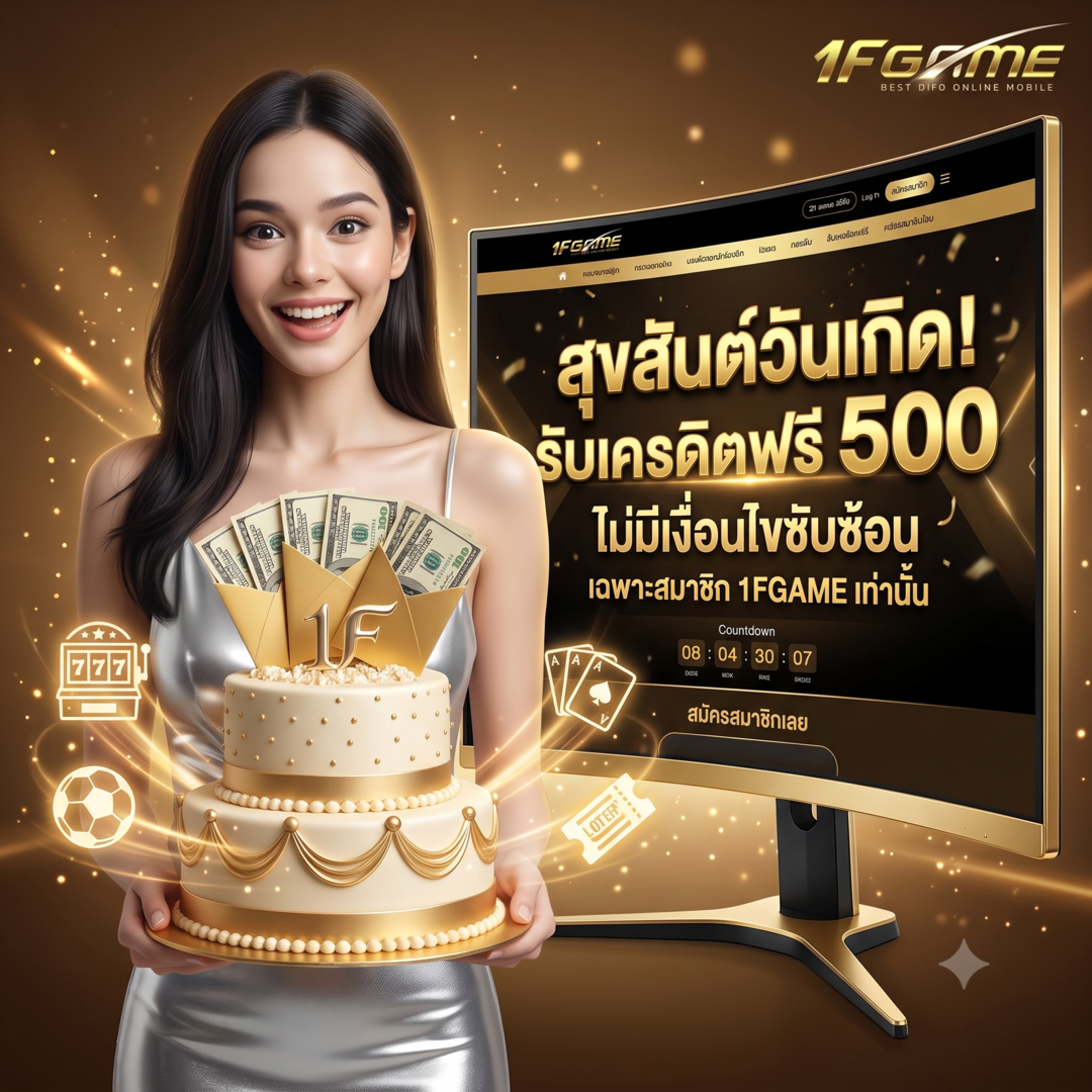 โปรเดือนเกิดรับเครดิตฟรี500 ไม่มีเงื่อนไขซับซ้อน 1fgame